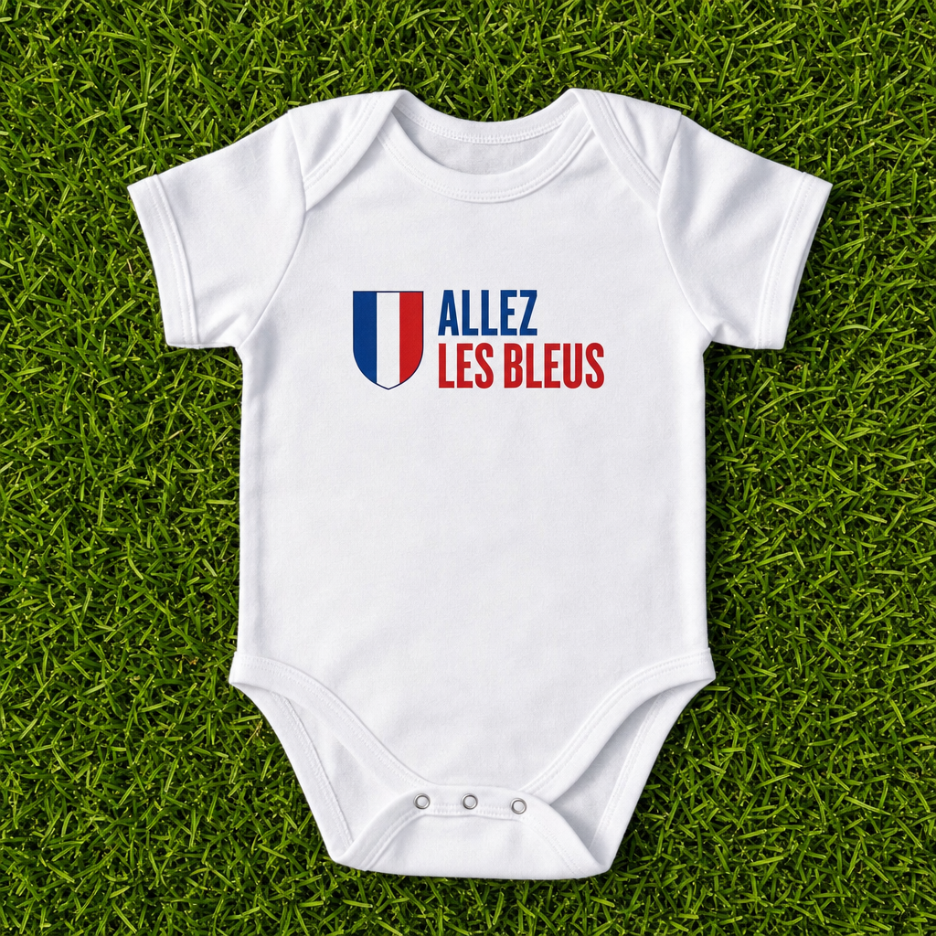 France World Cup baby grow product mockup