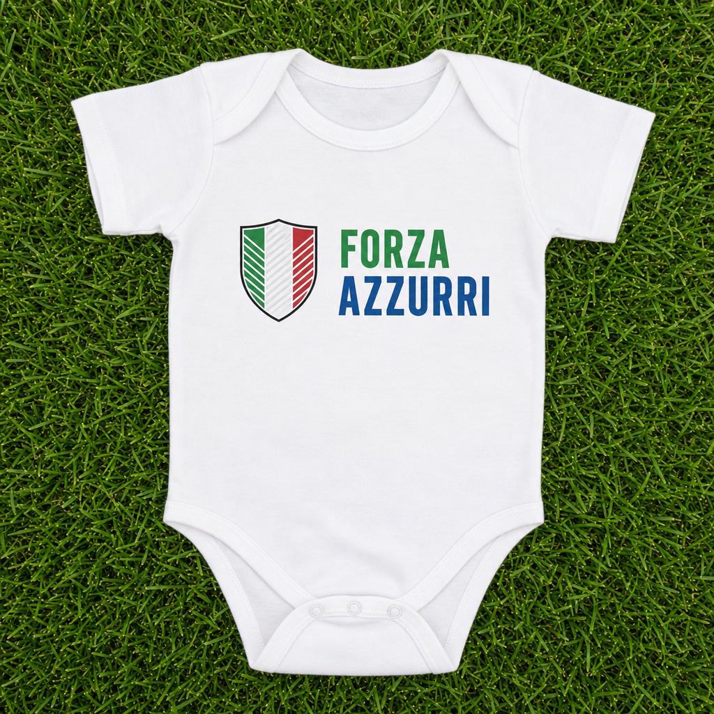 Italy World Cup baby grow product mockup